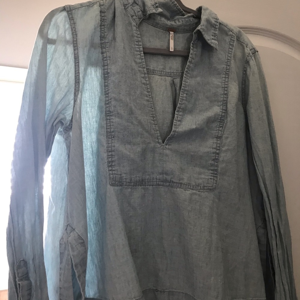 Free People Denim Shirt